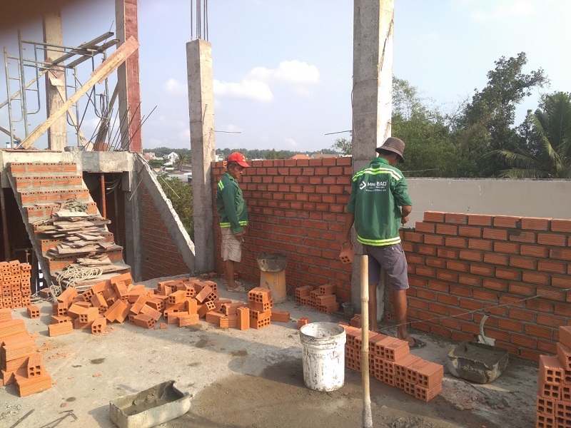 thi công xây nhà tại Bến Tre của Minh Bảo