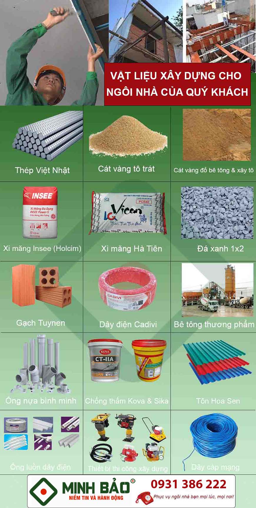 vật liệu xây dựng