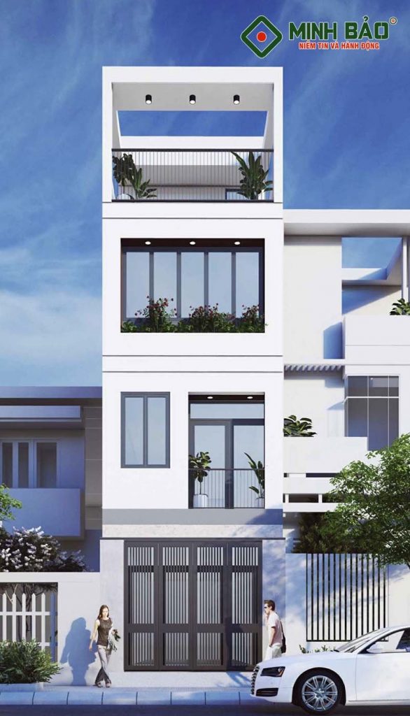 Phối cảnh mặt tiền nhà phố