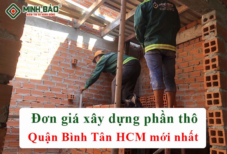 giá xây dựng phần thô quận Bình Tân HCM