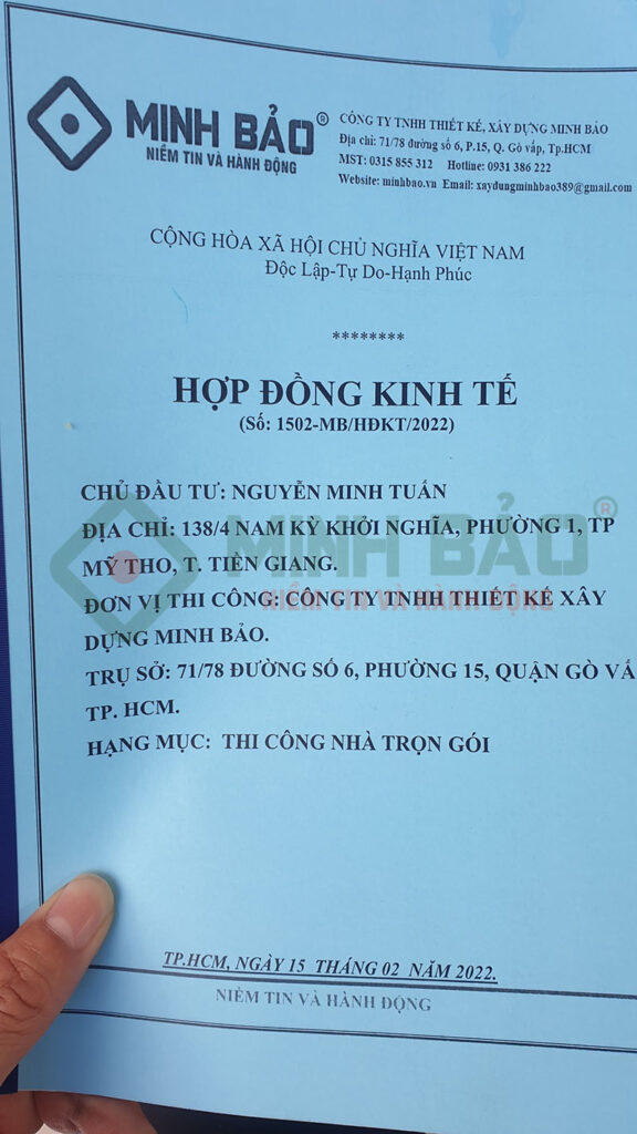 Hợp xây nhà trọn gói - Minh Bảo