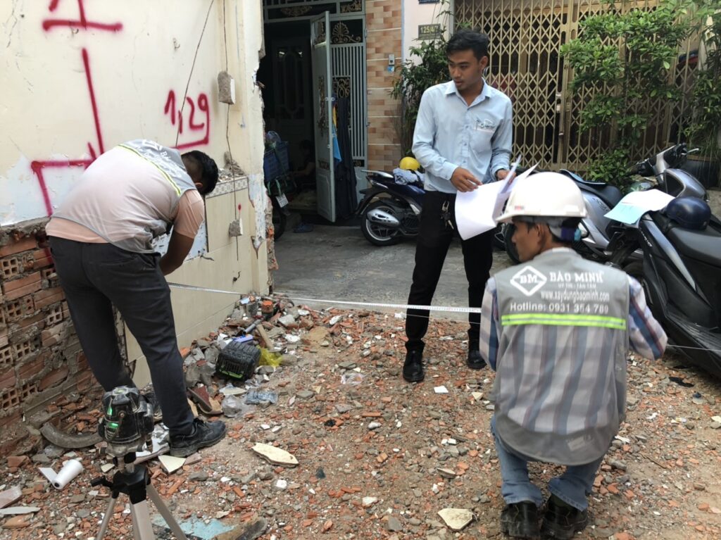 Khởi công nhà cô Liên Gò Vấp