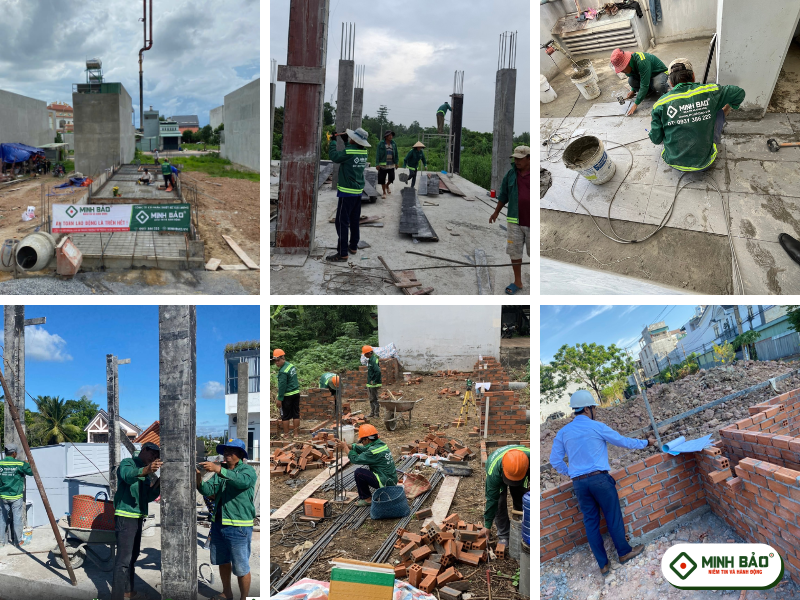 Một số hình ảnh Minh Bảo thi công công trình ở Bến Tre