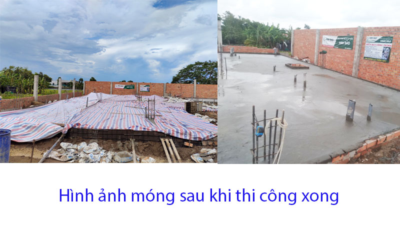 Hình ảnh móng sau khi hoàn thành
