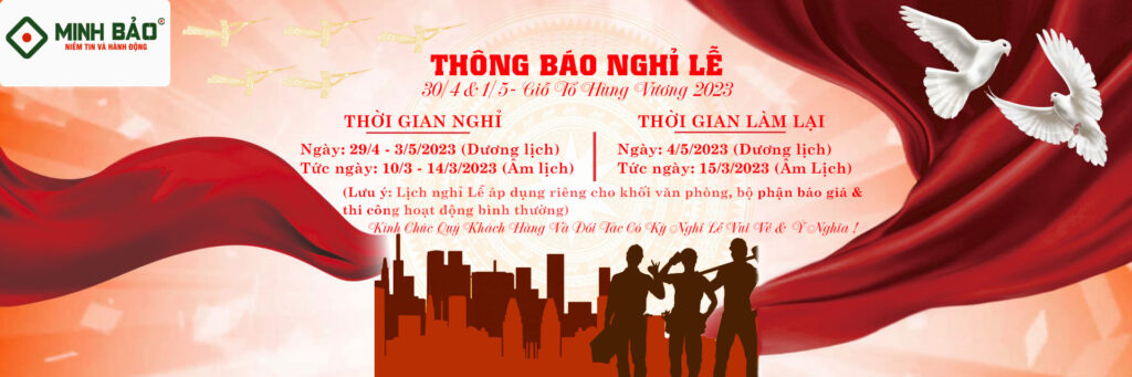 Chào mừng lễ 30-4, 1-5-2023 - Minh Bảo