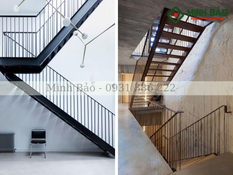 Cầu thang sắt tăng phần sang trọng cho ngôi nhà