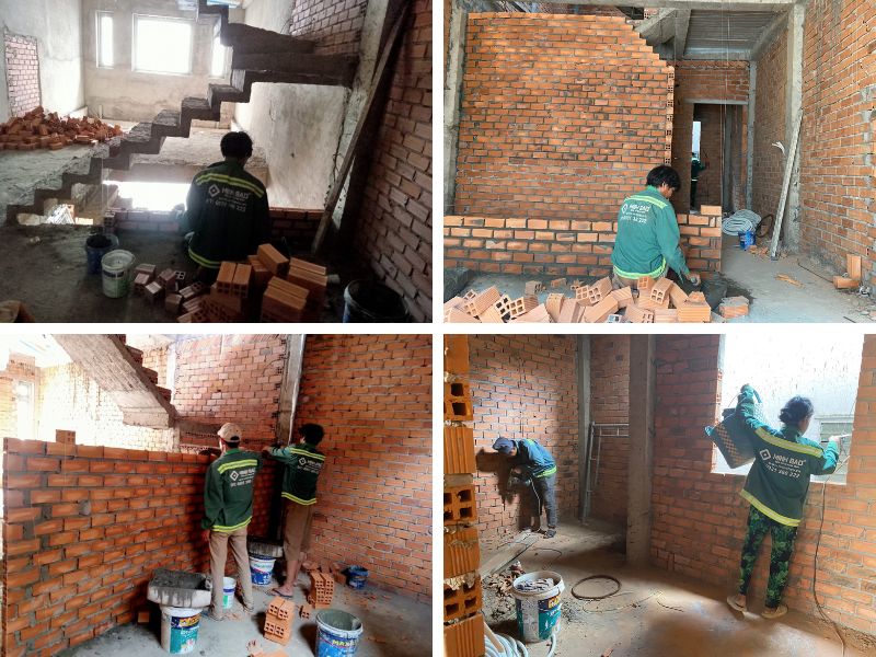 Xây dựng bên trong ngôi nhà, xây ngăn phòng