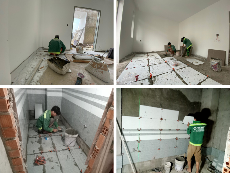 Hình ảnh ốp lát gạch trong nhà