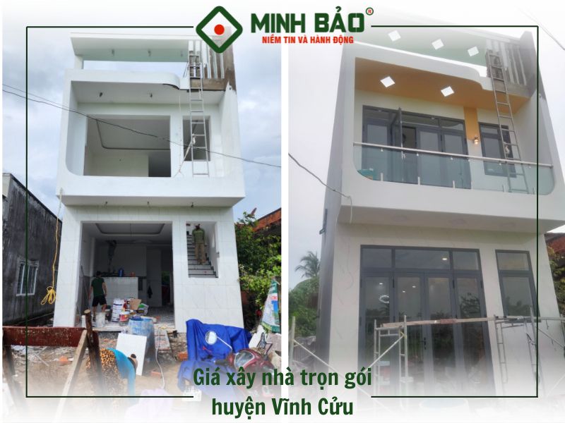 Tham khảo báo giá xây nhà trọn gói huyện Vĩnh Cửu