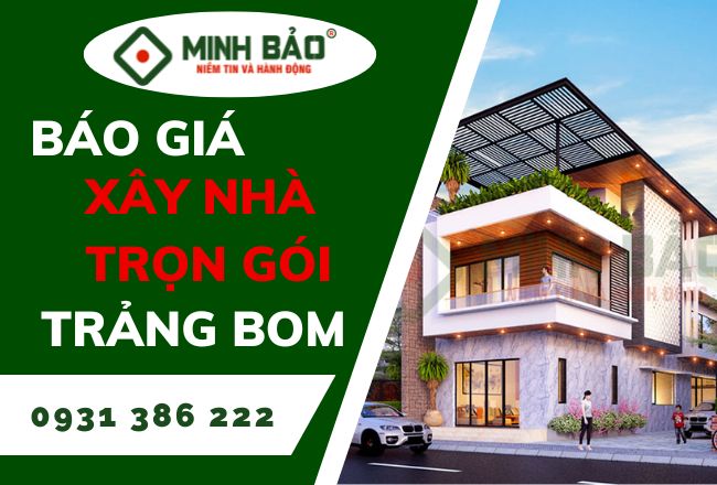 BẢNG GIÁ XÂY NHÀ TRỌN GÓI HUYỆN TRẢNG BOM MỚI NHẤT