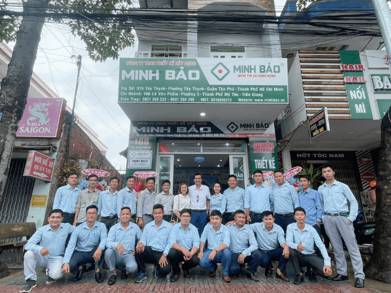 Chi nhánh văn phòng Tiền Giang của Xây Dựng Minh Bảo