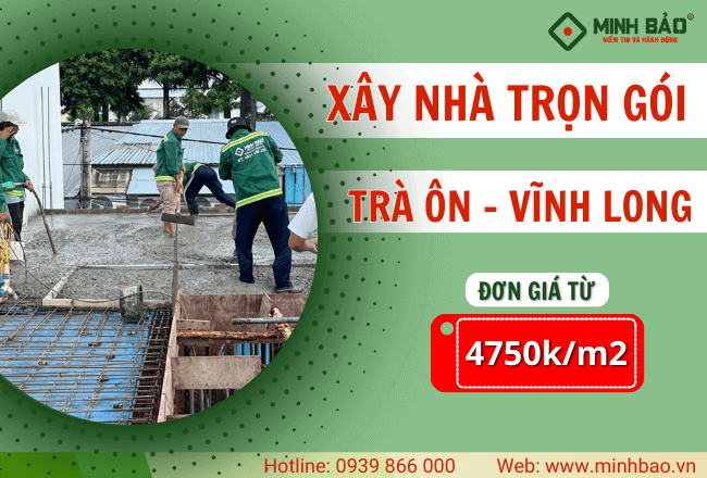 BÁO GIÁ XÂY NHÀ TRỌN GÓI HUYỆN TRÀ ÔN VĨNH LONG MỚI NHẤT