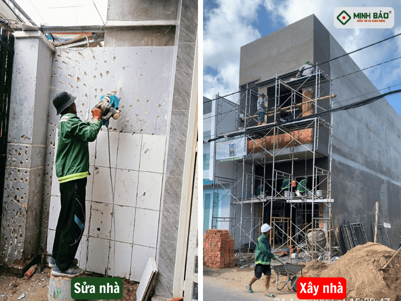 Sự khác nhau giữa xây nhà và sửa nhà