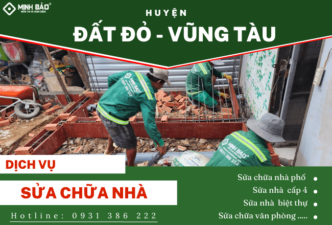 Sửa Nhà Huyện Đất Đỏ Vũng Tàu Theo Yêu Cầu – Báo Giá Sửa Nhà