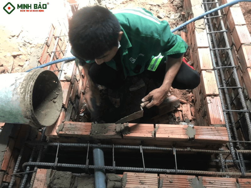 Thi công thép đà kiềng trong dự án sửa nhà huyện Đất Đỏ Vũng Tàu