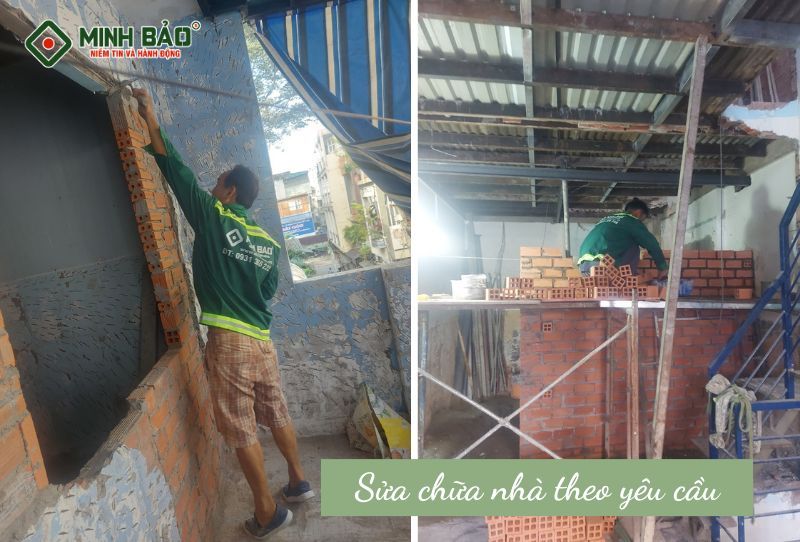 Minh Bảo cung cấp dịch vụ sửa nhà theo yêu cầu 