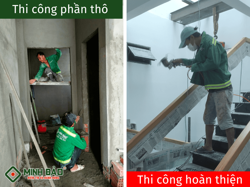Các giai đoạn thi công trong dịch vụ sửa nhà Châu Thành Tiền Giang uy tín