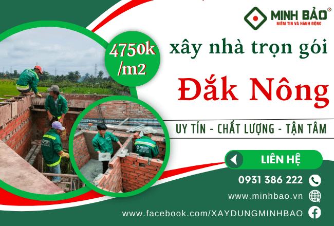Xây Nhà Trọn Gói Đắk Nông – Giải Pháp Cho Ngôi Nhà Hoàn Hảo