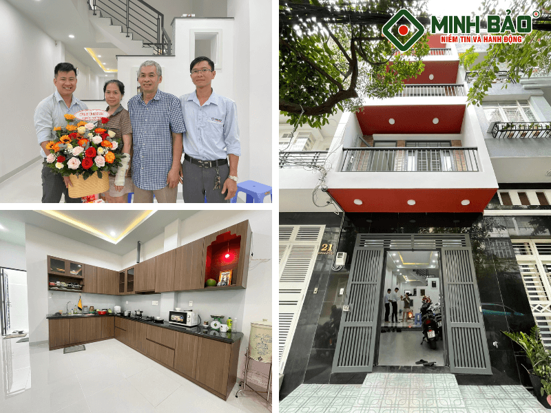 Công trình nhà phố được Minh Bảo xây dựng