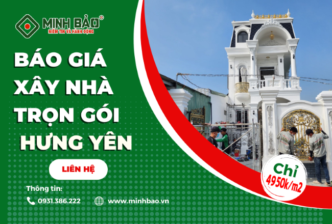 Báo Giá Xây Nhà Trọn Gói Tại Hưng Yên Mới Nhất