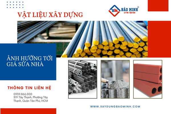 Chất lượng vật liệu ảnh hưởng tới giá