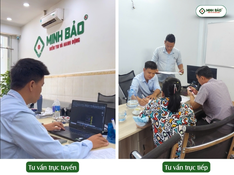 Minh Bảo tư vấn trực tiếp hoặc yêu cầu cụ thể của khách hàng