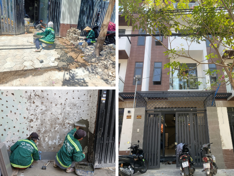 Hoàn thiện bên ngoài ngôi nhà