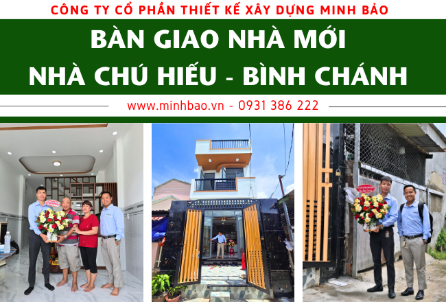 Công Trình Xây Nhà 3 Tầng Ở Bình Chánh Của Gia Đình Chú Hiếu