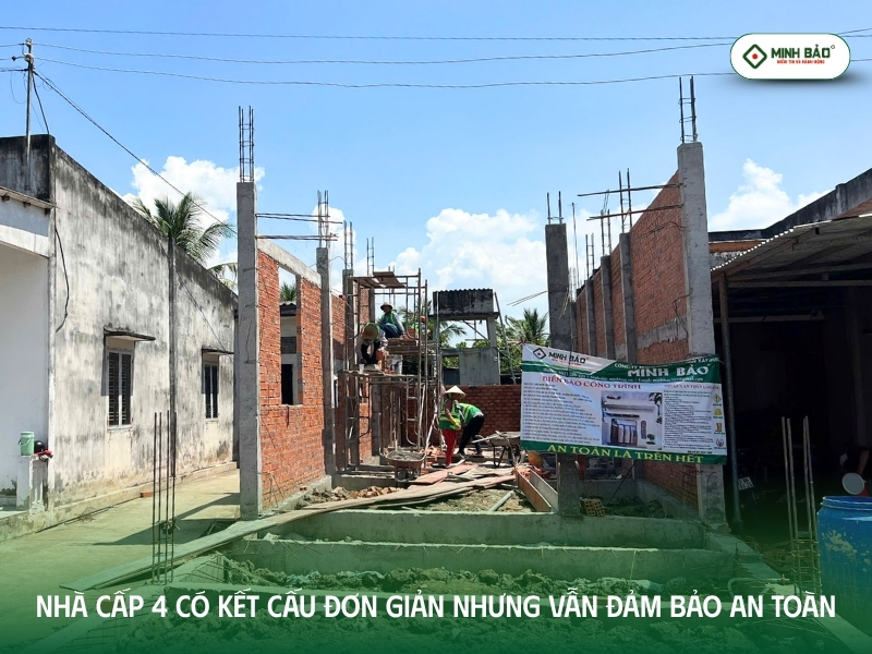 Kết cấu nhà cấp 4 đơn giản và an toàn