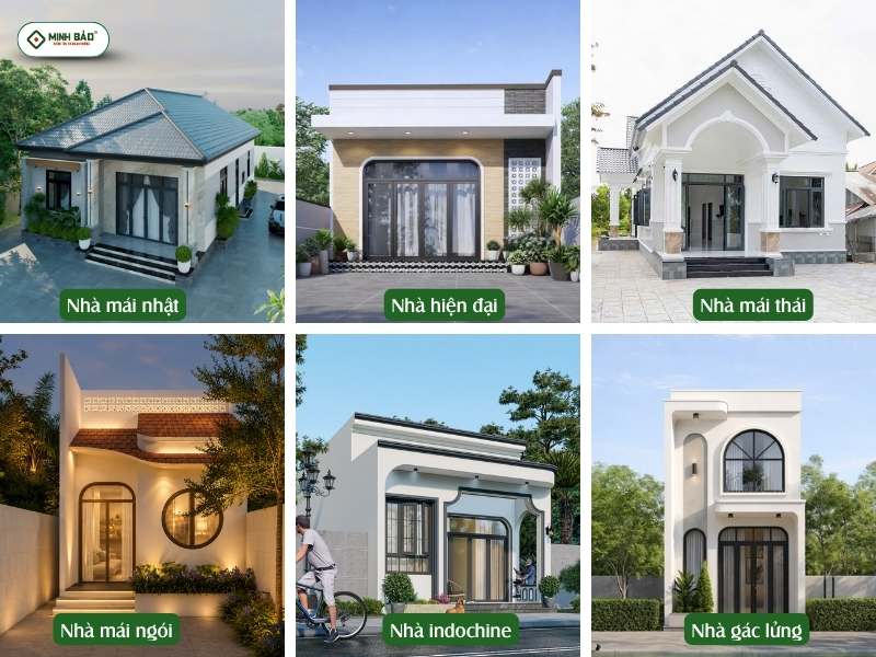 Nhà cấp 4 có đa dạng kiểu dáng thiết kế