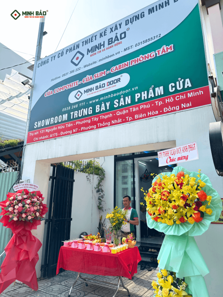 Văn phòng xây dựng kết hợp showroom trưng bày sản phẩm