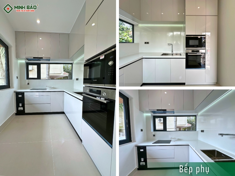 Bếp phụ nằm cạnh bếp chính