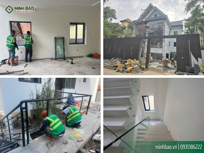 Lắp đặt cửa kính lan can