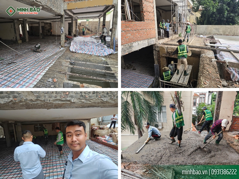Thi công nền và hầm