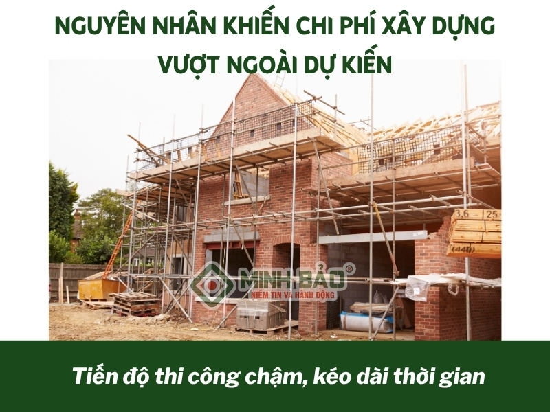 Tiến độ thi công chậm