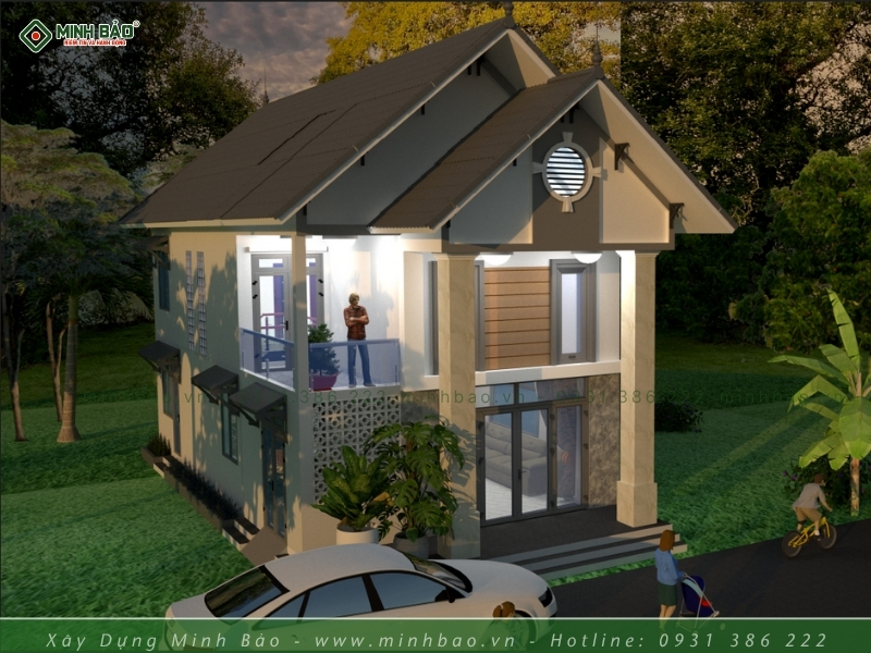 Mặt tiền góc nhìn trái