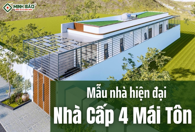 Thiết Kế Nhà Cấp 4 Mái Tôn | Giải Pháp Tiết Kiệm Chi Phí Cho Không Gian Sống Tiện Nghi