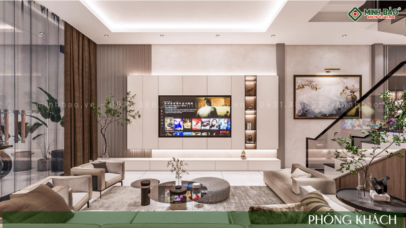 Nội thất phòng khách hiện đại