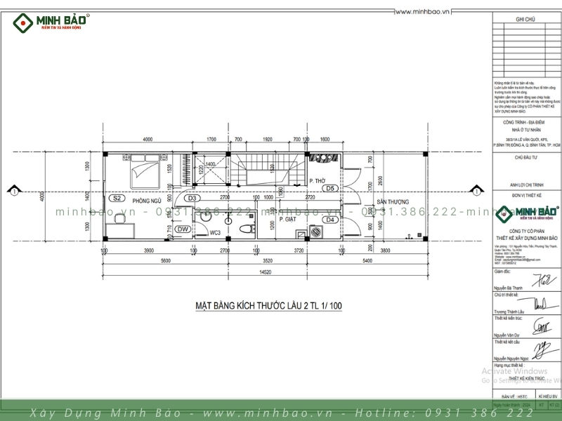 Phối cảnh lầu 2