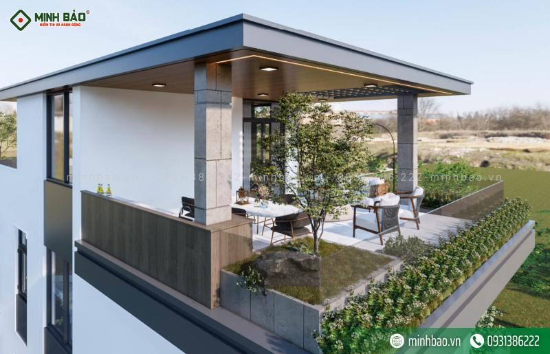 Tầng tum cũng là nơi quây quần của gia đình