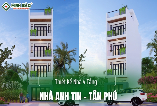 Thiết Kế Nhà 4 Tầng Tân Phú | CĐT: Anh Tin