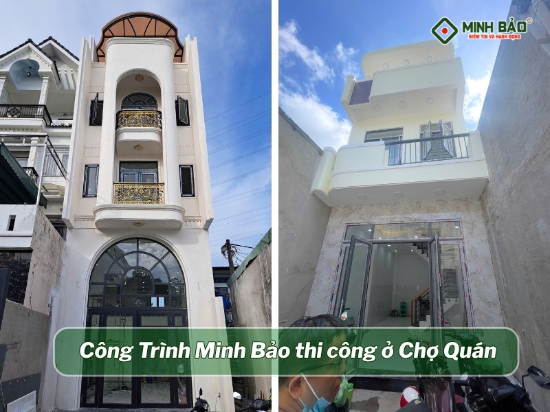 Công trình Minh Bảo thi công ở Chợ Quán