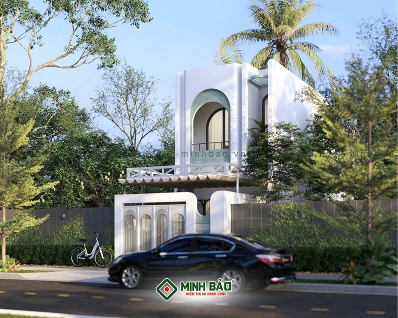 Góc nhìn bên phải của ngôi nhà