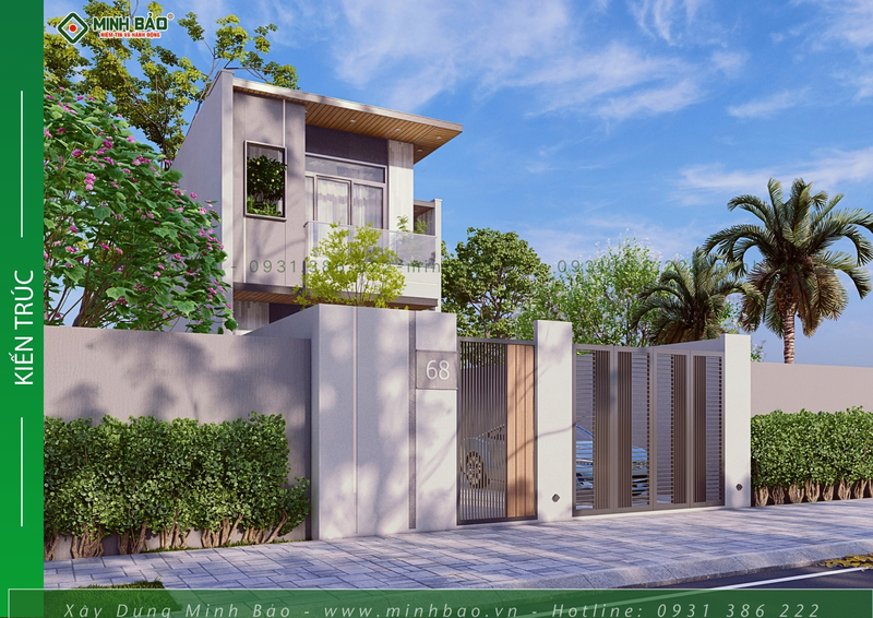 Mẫu thiết kế nhà 2 tầng hiện đại