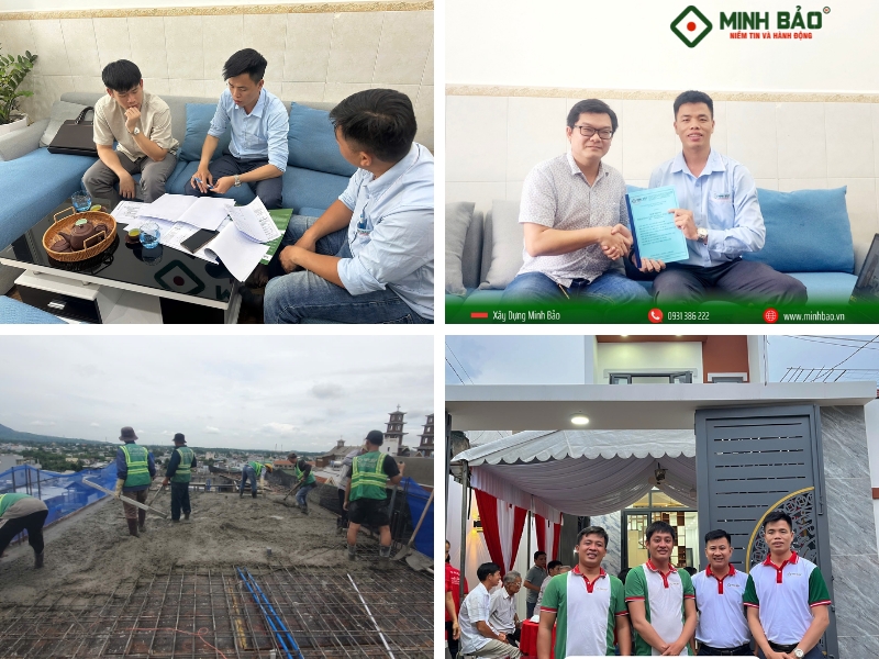 Minh Bảo tư vấn ký hợp đồng thi công và bàn giao