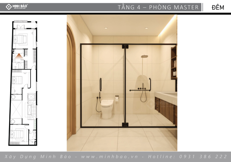 Nhà vệ sinh phòng ngủ master