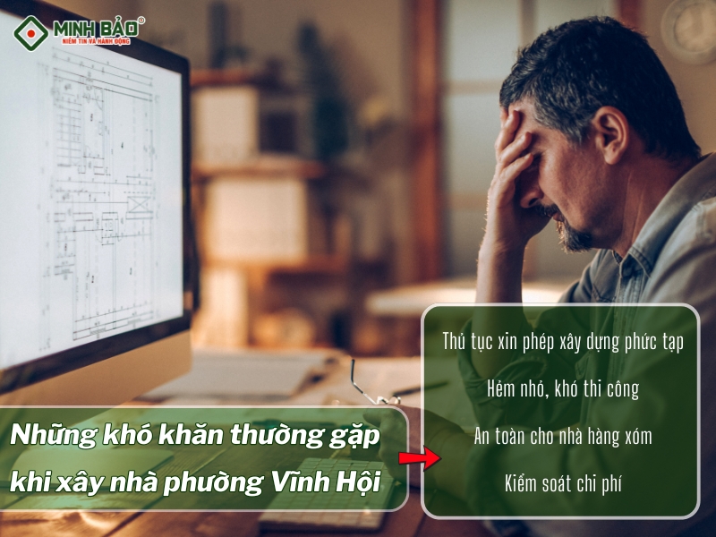 Những khó khăn thường gặp khi xây nhà phường Vĩnh Hội