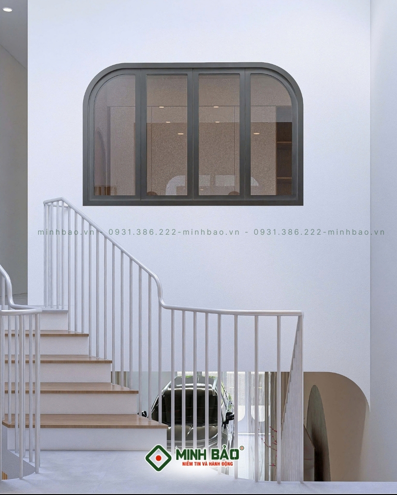 Ô cầu thang là vị trí quan trọng giúp đối lưu không khí