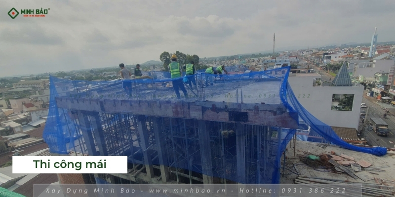 Thi công mái