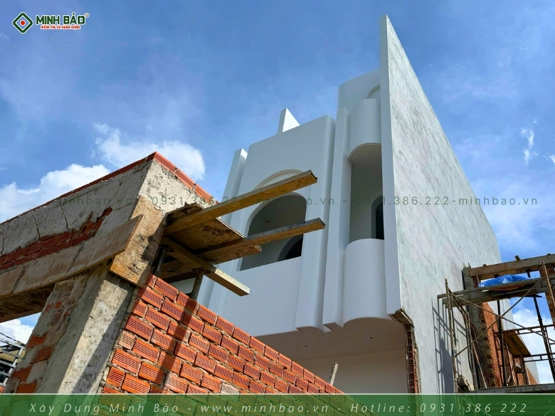 Thi công phần hoàn thiện nhà anh Toàn